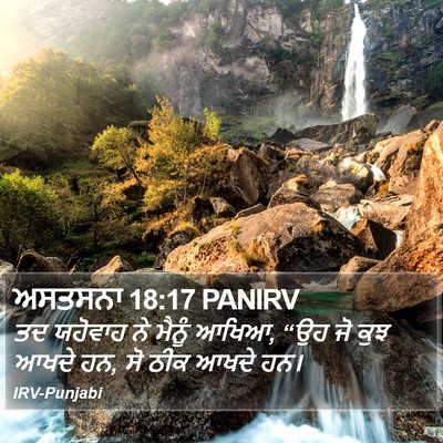 ਅਸਤਸਨਾ 18:17 PANIRV Bible Verse Image