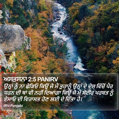 ਅਸਤਸਨਾ 2:5 PANIRV Bible Verse Image