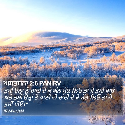 ਅਸਤਸਨਾ 2:6 PANIRV Bible Verse Image