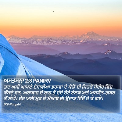 ਅਸਤਸਨਾ 2:8 PANIRV Bible Verse Image