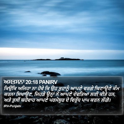 ਅਸਤਸਨਾ 20:18 PANIRV Bible Verse Image