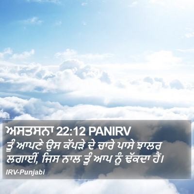 ਅਸਤਸਨਾ 22:12 PANIRV Bible Verse Image