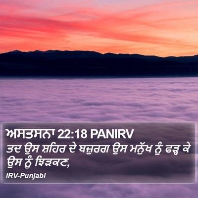 ਅਸਤਸਨਾ 22:18 PANIRV Bible Verse Image