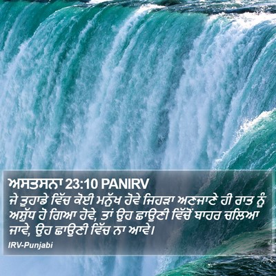 ਅਸਤਸਨਾ 23:10 PANIRV Bible Verse Image