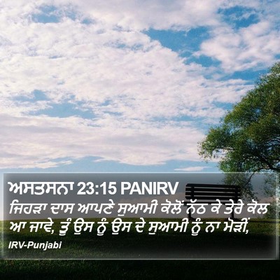 ਅਸਤਸਨਾ 23:15 PANIRV Bible Verse Image