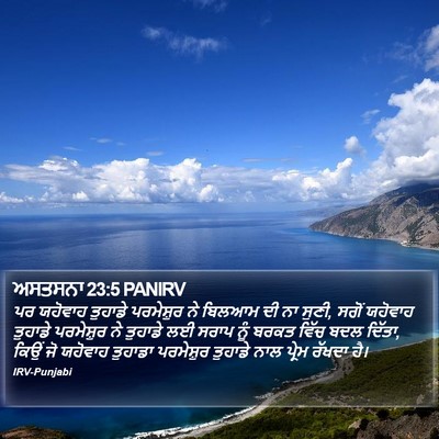 ਅਸਤਸਨਾ 23:5 PANIRV Bible Verse Image