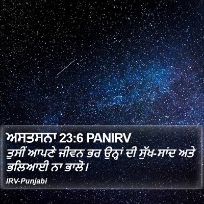 ਅਸਤਸਨਾ 23:6 PANIRV Bible Verse Image