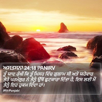 ਅਸਤਸਨਾ 24:18 PANIRV Bible Verse Image