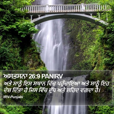 ਅਸਤਸਨਾ 26:9 PANIRV Bible Verse Image