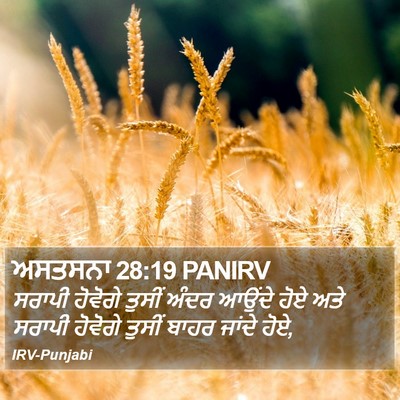 ਅਸਤਸਨਾ 28:19 PANIRV Bible Verse Image