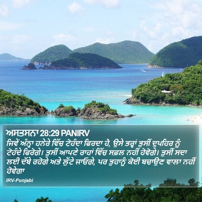 ਅਸਤਸਨਾ 28:29 PANIRV Bible Verse Image