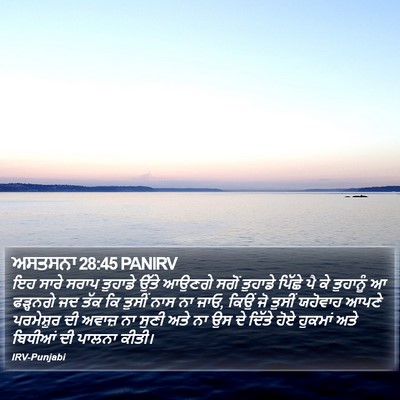 ਅਸਤਸਨਾ 28:45 PANIRV Bible Verse Image