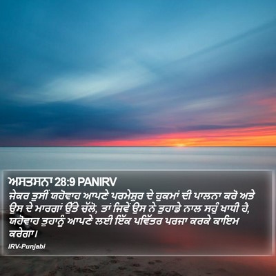 ਅਸਤਸਨਾ 28:9 PANIRV Bible Verse Image