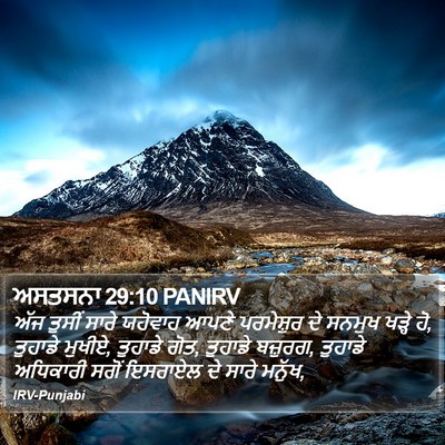 ਅਸਤਸਨਾ 29:10 PANIRV Bible Verse Image