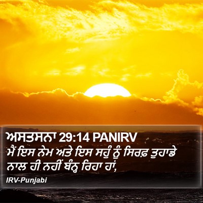 ਅਸਤਸਨਾ 29:14 PANIRV Bible Verse Image