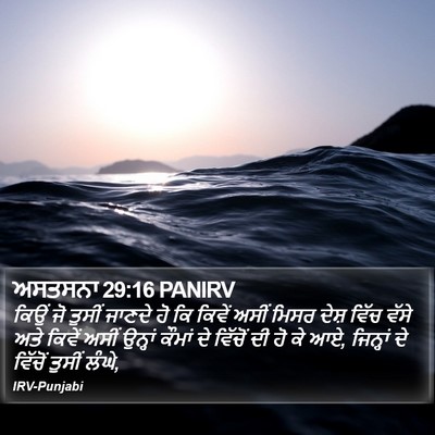ਅਸਤਸਨਾ 29:16 PANIRV Bible Verse Image