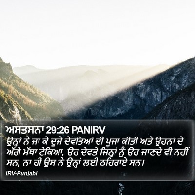 ਅਸਤਸਨਾ 29:26 PANIRV Bible Verse Image