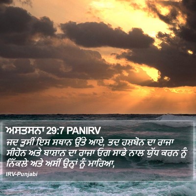 ਅਸਤਸਨਾ 29:7 PANIRV Bible Verse Image
