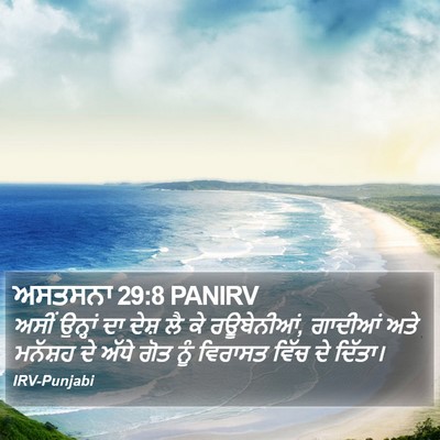 ਅਸਤਸਨਾ 29:8 PANIRV Bible Verse Image