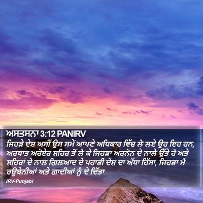 ਅਸਤਸਨਾ 3:12 PANIRV Bible Verse Image