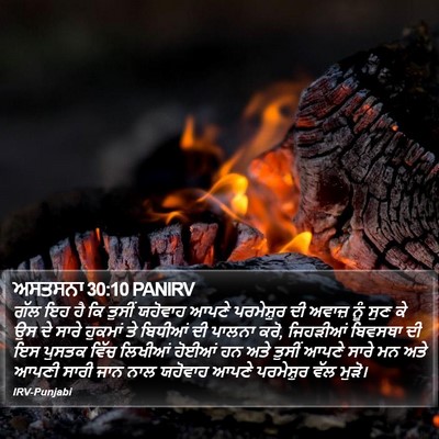 ਅਸਤਸਨਾ 30:10 PANIRV Bible Verse Image