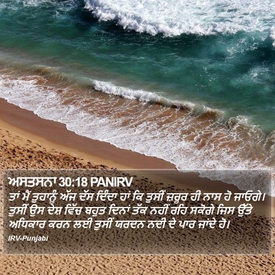 ਅਸਤਸਨਾ 30:18 PANIRV Bible Verse Image