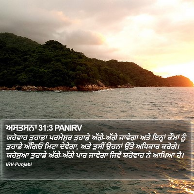 ਅਸਤਸਨਾ 31:3 PANIRV Bible Verse Image