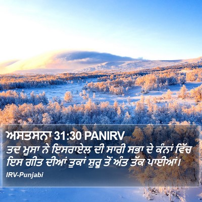 ਅਸਤਸਨਾ 31:30 PANIRV Bible Verse Image