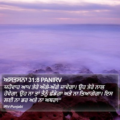 ਅਸਤਸਨਾ 31:8 PANIRV Bible Verse Image