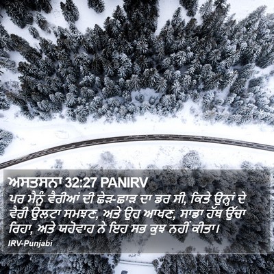 ਅਸਤਸਨਾ 32:27 PANIRV Bible Verse Image