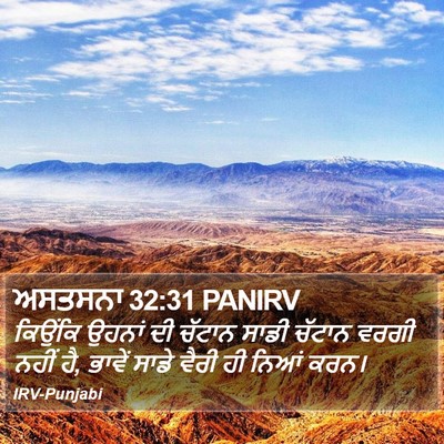 ਅਸਤਸਨਾ 32:31 PANIRV Bible Verse Image