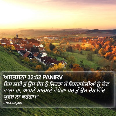 ਅਸਤਸਨਾ 32:52 PANIRV Bible Verse Image