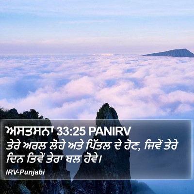 ਅਸਤਸਨਾ 33:25 PANIRV Bible Verse Image
