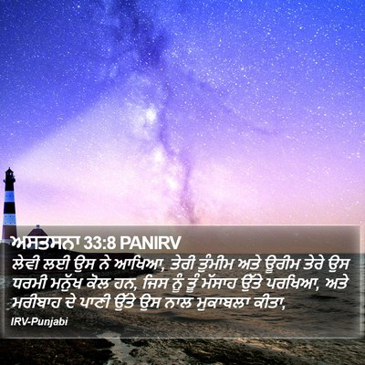 ਅਸਤਸਨਾ 33:8 PANIRV Bible Verse Image