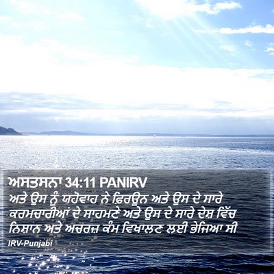 ਅਸਤਸਨਾ 34:11 PANIRV Bible Verse Image
