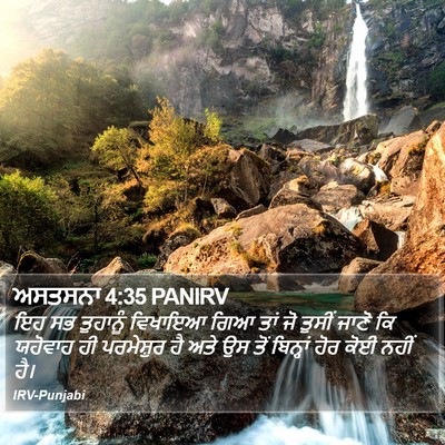 ਅਸਤਸਨਾ 4:35 PANIRV Bible Verse Image