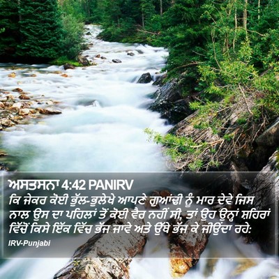 ਅਸਤਸਨਾ 4:42 PANIRV Bible Verse Image