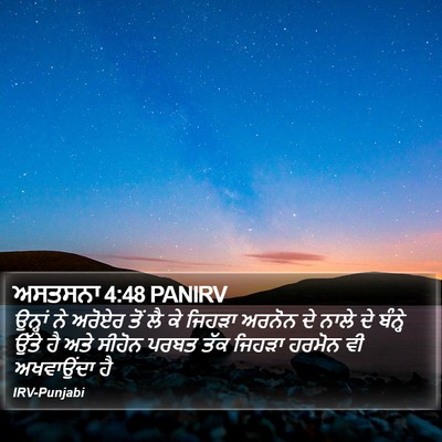 ਅਸਤਸਨਾ 4:48 PANIRV Bible Verse Image