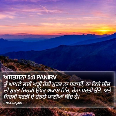 ਅਸਤਸਨਾ 5:8 PANIRV Bible Verse Image