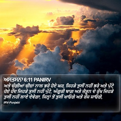 ਅਸਤਸਨਾ 6:11 PANIRV Bible Verse Image