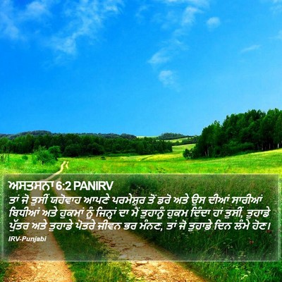 ਅਸਤਸਨਾ 6:2 PANIRV Bible Verse Image