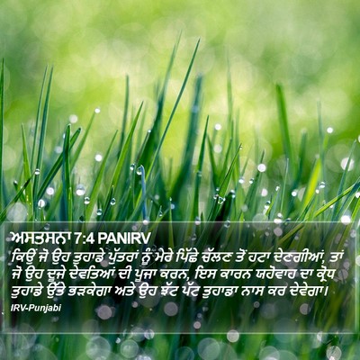 ਅਸਤਸਨਾ 7:4 PANIRV Bible Verse Image