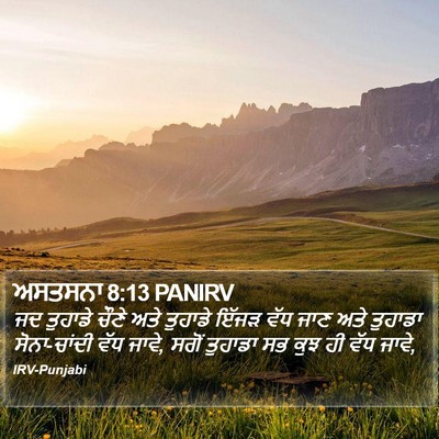 ਅਸਤਸਨਾ 8:13 PANIRV Bible Verse Image