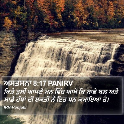ਅਸਤਸਨਾ 8:17 PANIRV Bible Verse Image