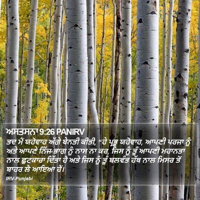 ਅਸਤਸਨਾ 9:26 PANIRV Bible Verse Image