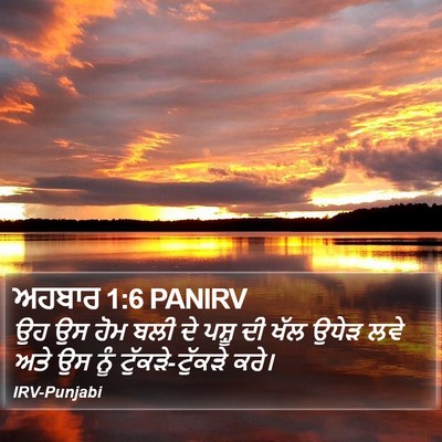 ਅਹਬਾਰ 1:6 PANIRV Bible Verse Image