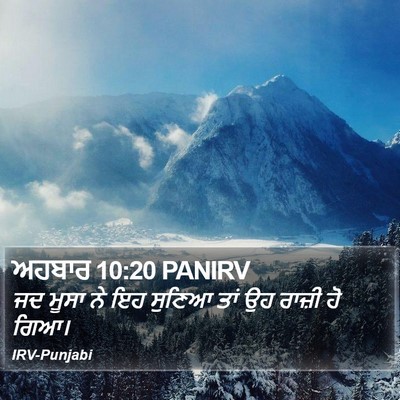 ਅਹਬਾਰ 10:20 PANIRV Bible Verse Image