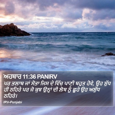 ਅਹਬਾਰ 11:36 PANIRV Bible Verse Image