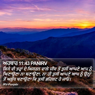 ਅਹਬਾਰ 11:43 PANIRV Bible Verse Image