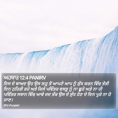 ਅਹਬਾਰ 12:4 PANIRV Bible Verse Image